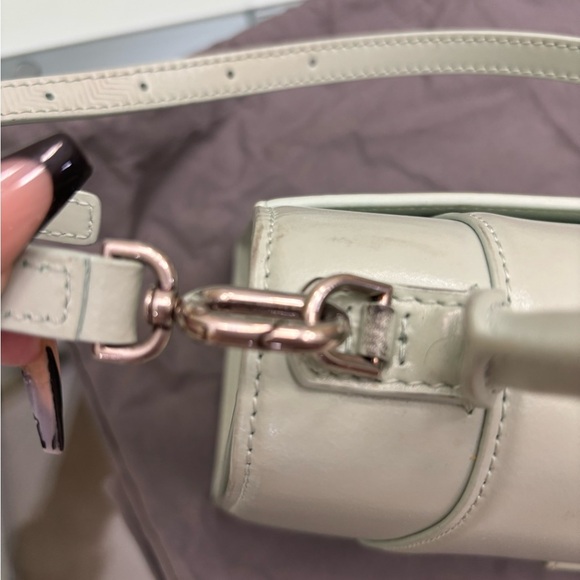 Authentic Balenciaga Small Hourglass Top Handle in Mint Green - Picture 9 of 11